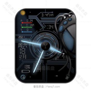 bAdGB外星机器黑色机械表盘.clock