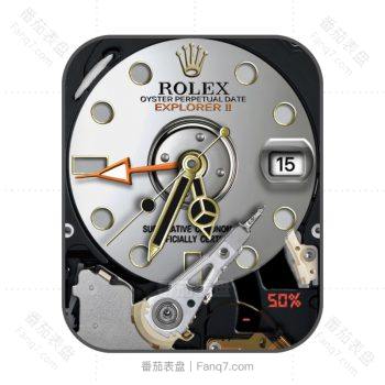 劳力士ROLEX银色转盘表盘.clock