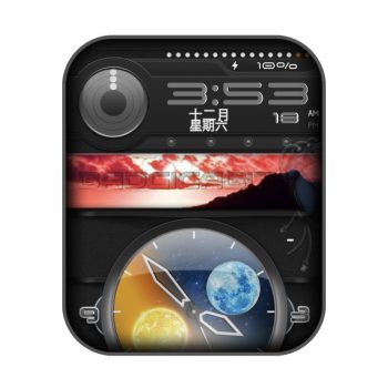 宇宙太阳水星冰火两重天表盘.clock