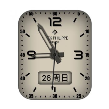 partek philippe百达翡丽复古米黄罗马数字表盘.clock
