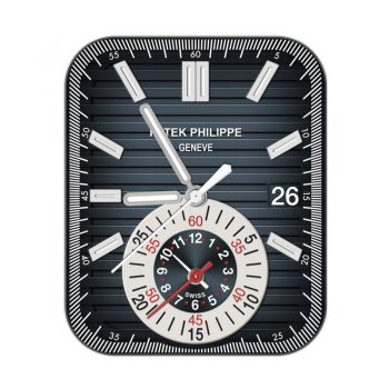 partek philippe百达翡丽牛仔蓝 条纹表盘.clock