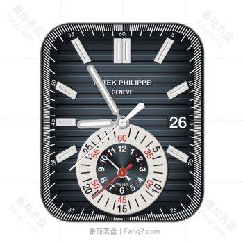 partek philippe百达翡丽牛仔蓝 条纹表盘.clock