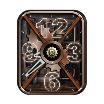 Bits & Pieces棕色玫瑰金机械表盘.clock