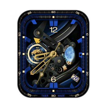 芝柏1966系列的空行者BlueMoon蓝色星空机械表盘.clock