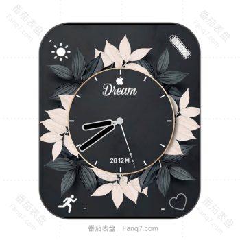 Dream 梦apple苹果唯美花卉灰底表盘.clock