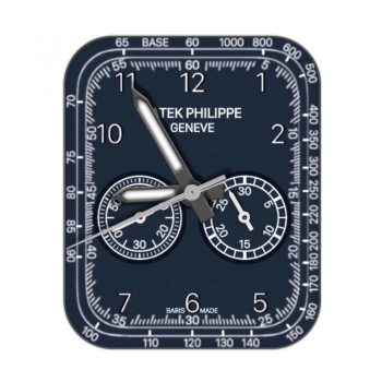 partek philippe百达翡丽牛仔蓝外 测速计时圈表盘.clock