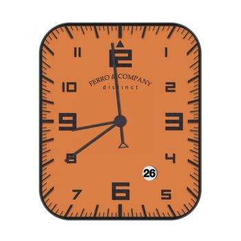 FERRO&COMPANY手表橙色简约表盘.clock