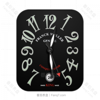Franck Muller法兰克穆勒黑色罗马数字表盘.clock