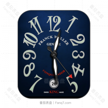 Franck Muller法兰克穆勒蓝色罗马数字表盘.clock