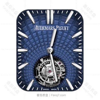 爱彼Audemars Piguet蓝色方格重力飞陀表盘.clock