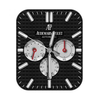 爱彼Audemars Piguet灰方格白色刻度三盘表盘.clock