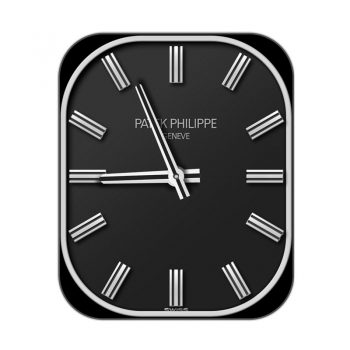 partek philippe百达翡丽黑色简约白色刻度表盘.clock
