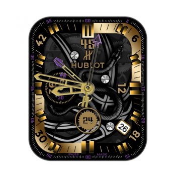 HUBLTO宇舶黑色光蟒蛇黄金外圈表盘.clock