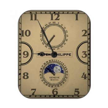 partek philippe百达翡丽复古黄日月表盘.clock