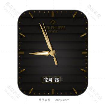 partek philippe百达翡丽棕色渐变条纹表盘.clock