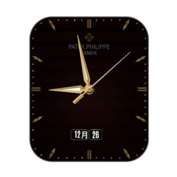 partek philippe百达翡丽暗红渐变黑表盘.clock
