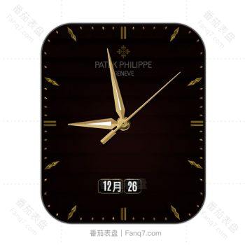 partek philippe百达翡丽暗红渐变黑表盘.clock