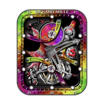 理查德米尔RICHARD MILLE炫酷霓虹限量RM68表盘.clock