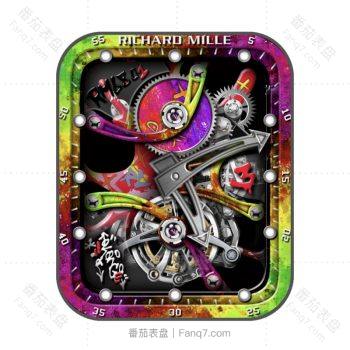 理查德米尔RICHARD MILLE炫酷霓虹限量RM68表盘.clock