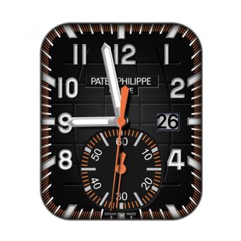 partek philippe百达翡丽黑色龟背表盘.clock