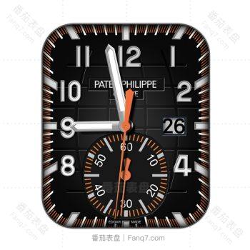 partek philippe百达翡丽黑色龟背表盘.clock