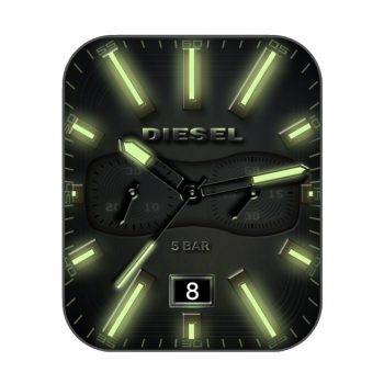 diesel眼镜造型暗夜荧光表盘.clock