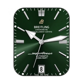 breitling百年灵绿色经典表盘.clock