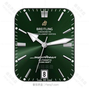 breitling百年灵绿色经典表盘.clock