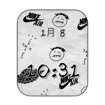 nike air经典图案表盘.clock