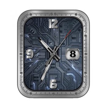 动态电路图银边炫酷表盘.clock