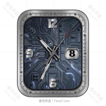 动态电路图银边炫酷表盘.clock