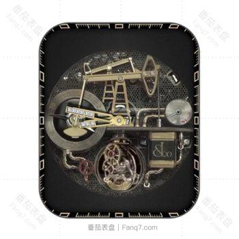 Jacob&co 杰克宝菱形背景陀飞轮金矿机表盘.clock