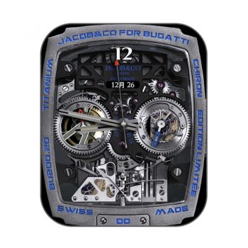Jacob&co 杰克宝Chiron布加迪陀内置16缸发动机限量版表盘.clock