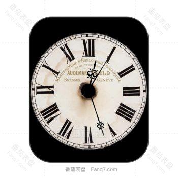 爱彼Audemars Piguet橙色方格黑色边表盘.clock