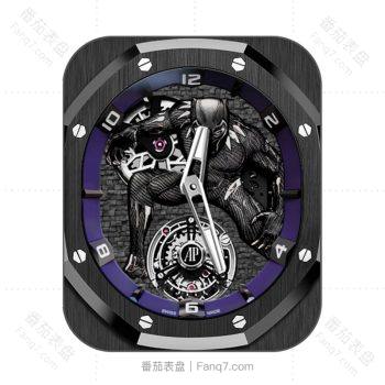 爱彼Audemars Piguet黑色蜘蛛侠漫威系列表盘.clock