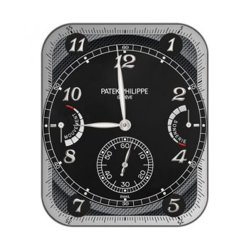 partek philippe百达翡丽黑色转盘表盘.clock