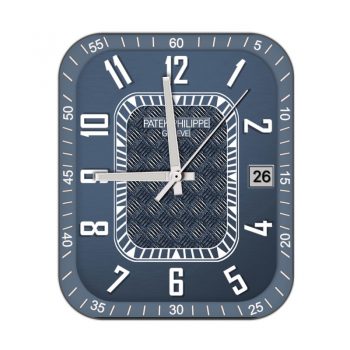 partek philippe百达翡丽蓝色编织纹路表盘.clock