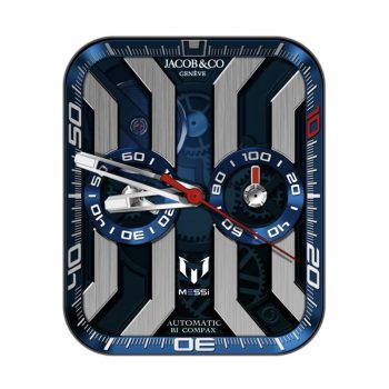 Jacob&co 杰克宝蓝色炫酷机械表盘.clock