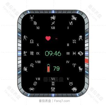 十二星座瞬时镭射边表盘.clock