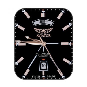 AVIATOR黑金胸章表盘.clock