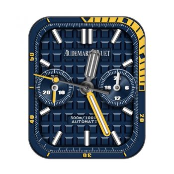 爱彼Audemars Piguet蓝色方格高级表盘.clock