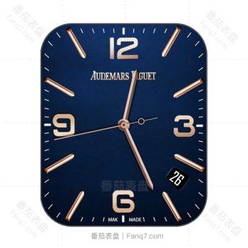 爱彼Audemars Piguet蓝色渐变简约表盘.clock