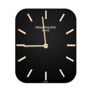 partek philippe百达翡丽黑色极简表盘.clock