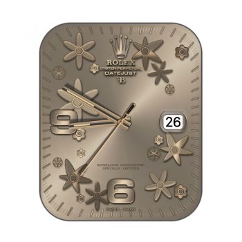 劳力士ROLEX花瓣玫瑰金表盘.clock