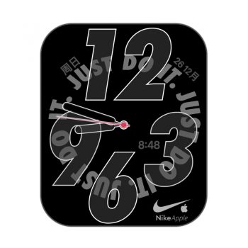 NIKE耐克黑白表盘.clock