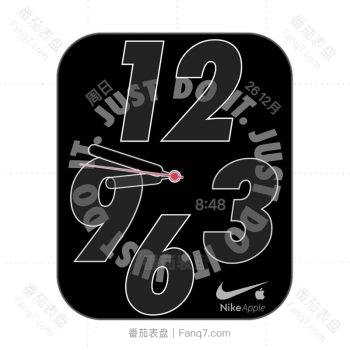 NIKE耐克黑白表盘.clock