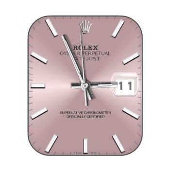 ROLEX劳力士浅粉金属盘面表盘.clock