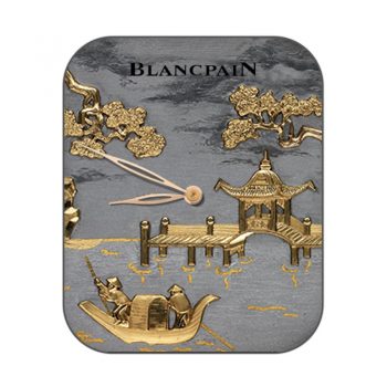 宝珀Blancpain古风金箔小桥流水人家表盘.clock