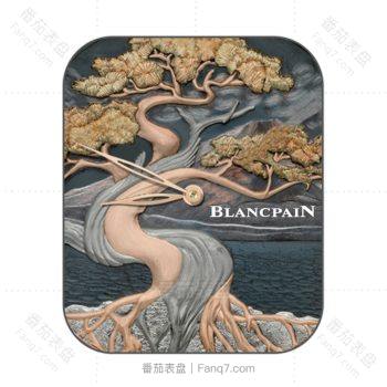 宝珀Blancpain蓝色海洋古藤树木表盘.clock