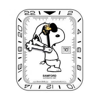 简约白史努比卡通表盘.clock